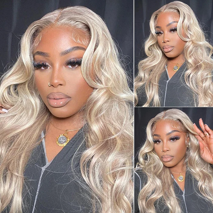 BOGO SALE|#P18/613 Highlight Blonde Body Wave Wig 13X4 HD Lace Front Human Hair Wigs 16-26 Inches