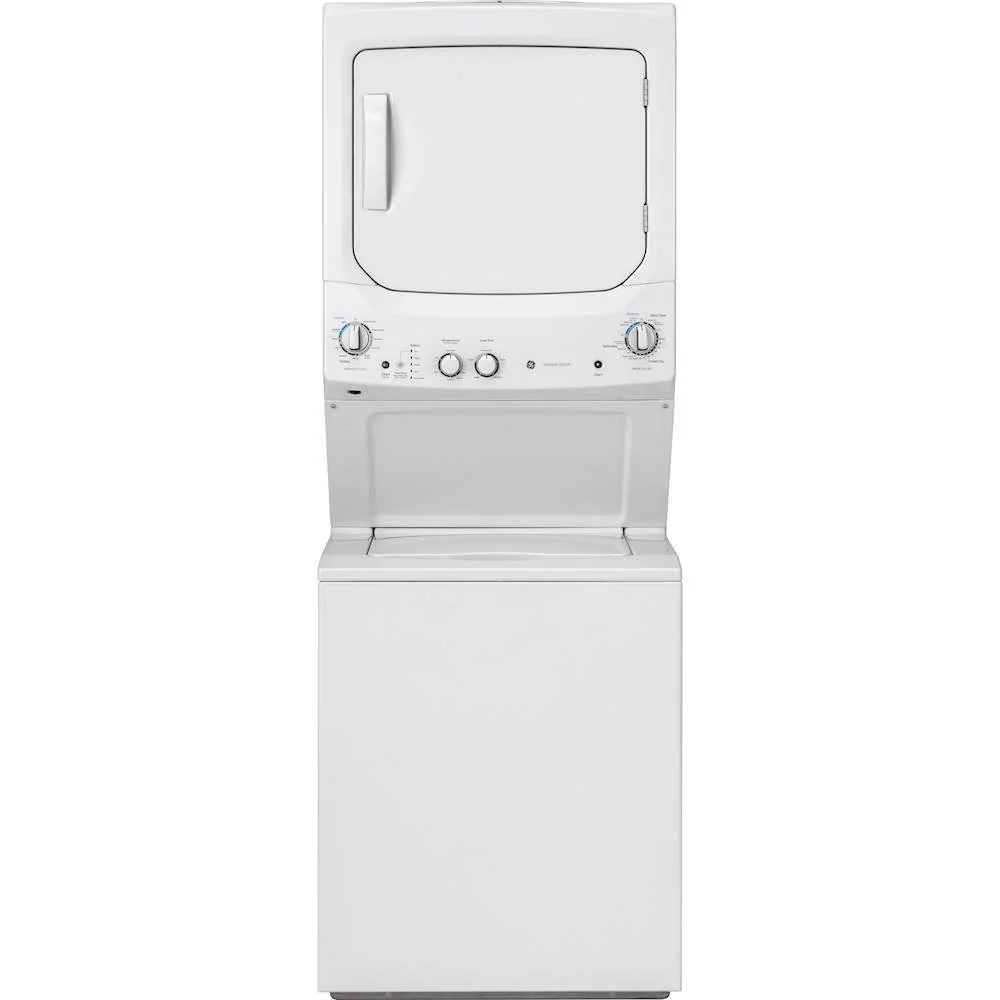 Laundry Center 2025 with 3.8 cubic foot (approx. 108 liters) top-loading washing machine and 5.9 cubic foot (approx. 167 liters) electric dryer – White
