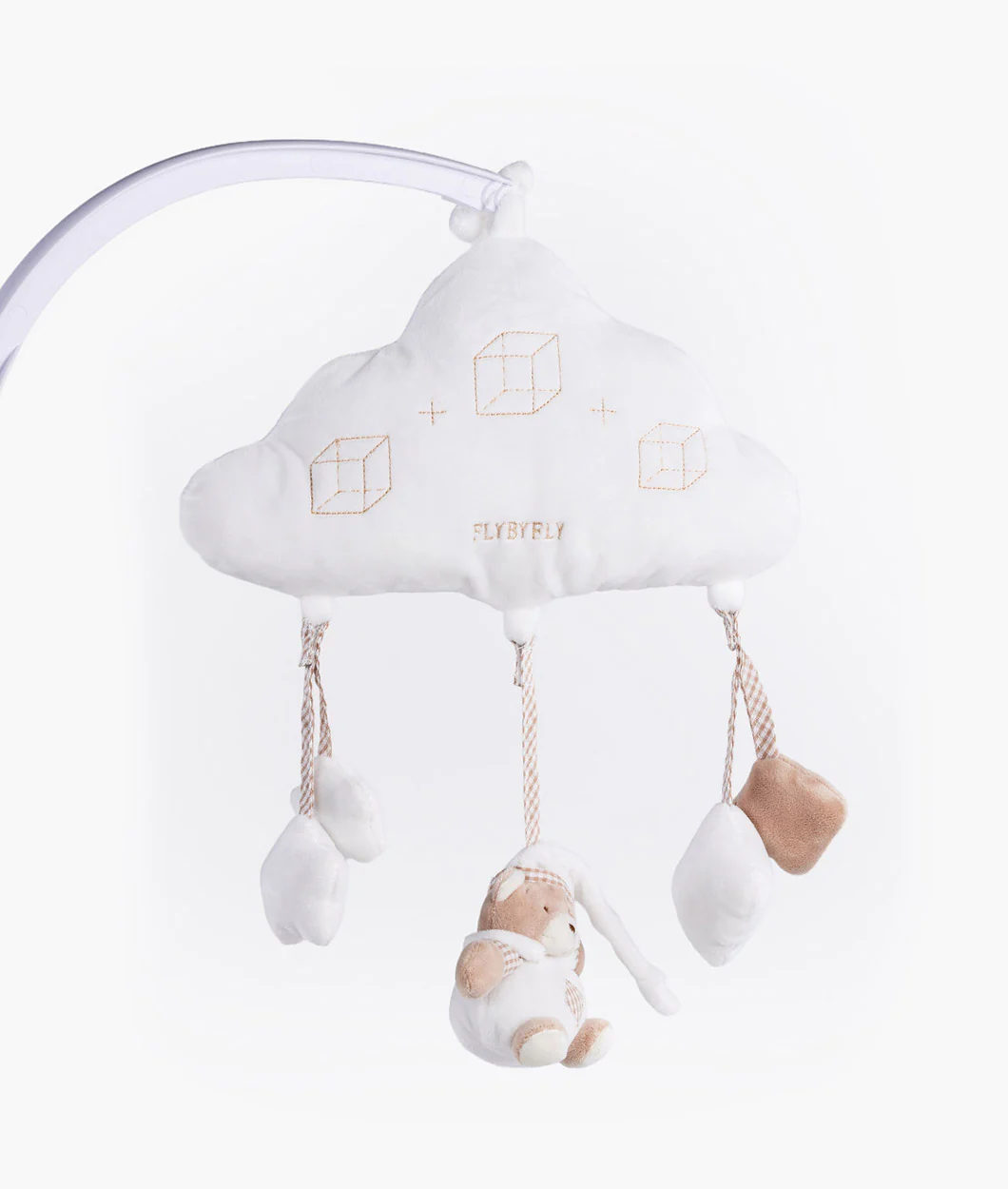Bear & Cloud Activity Toy | White & Beige