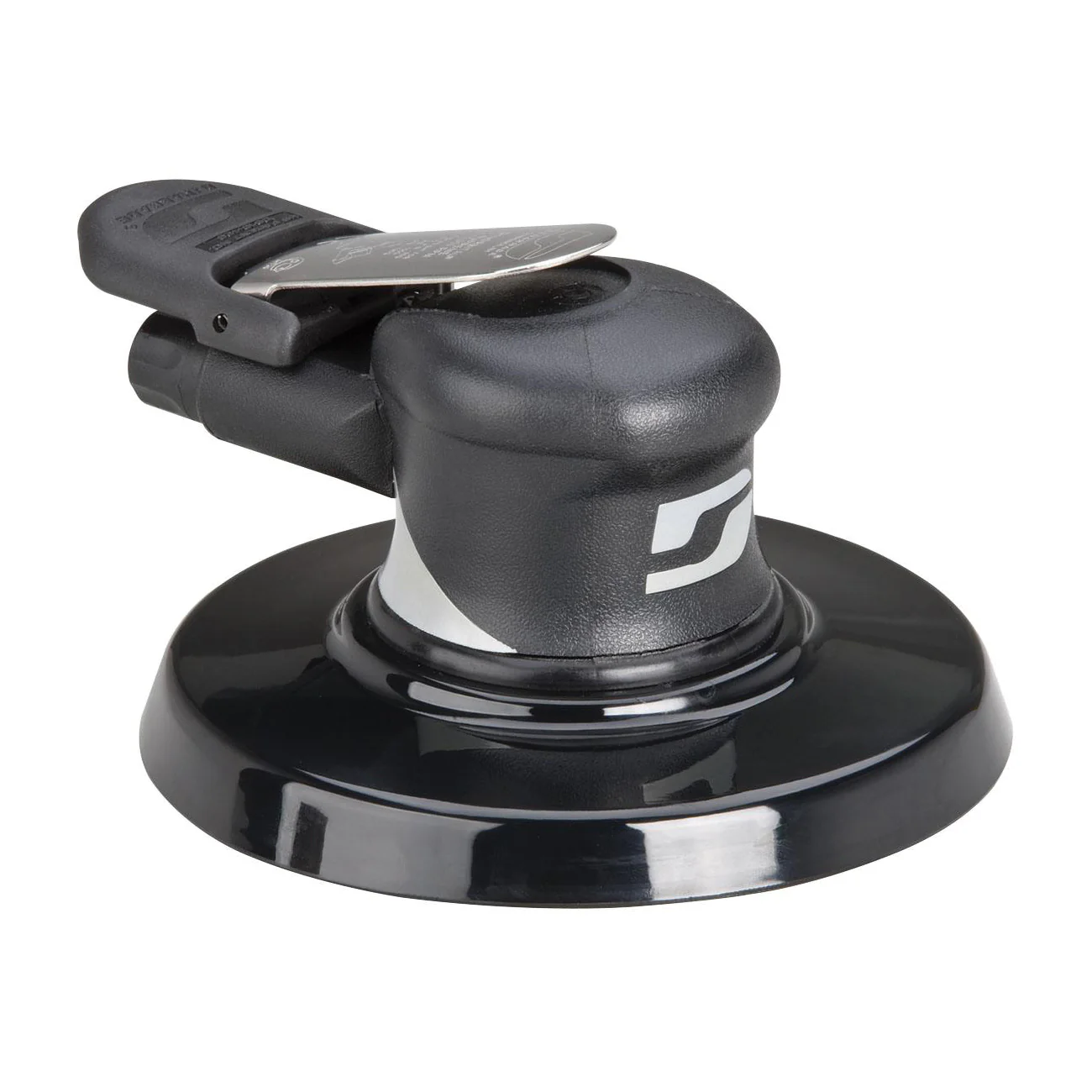 Dynabrade Silver Supreme 57574  ~  6 Inch Diameter Wet Dynorbital Supreme Random Orbital Sander Basic .24 Hp 10000 Rpm 3/16 Inch Diameter Orbit Rear Exhaust 5/16 Inch-24 Spindle Thread