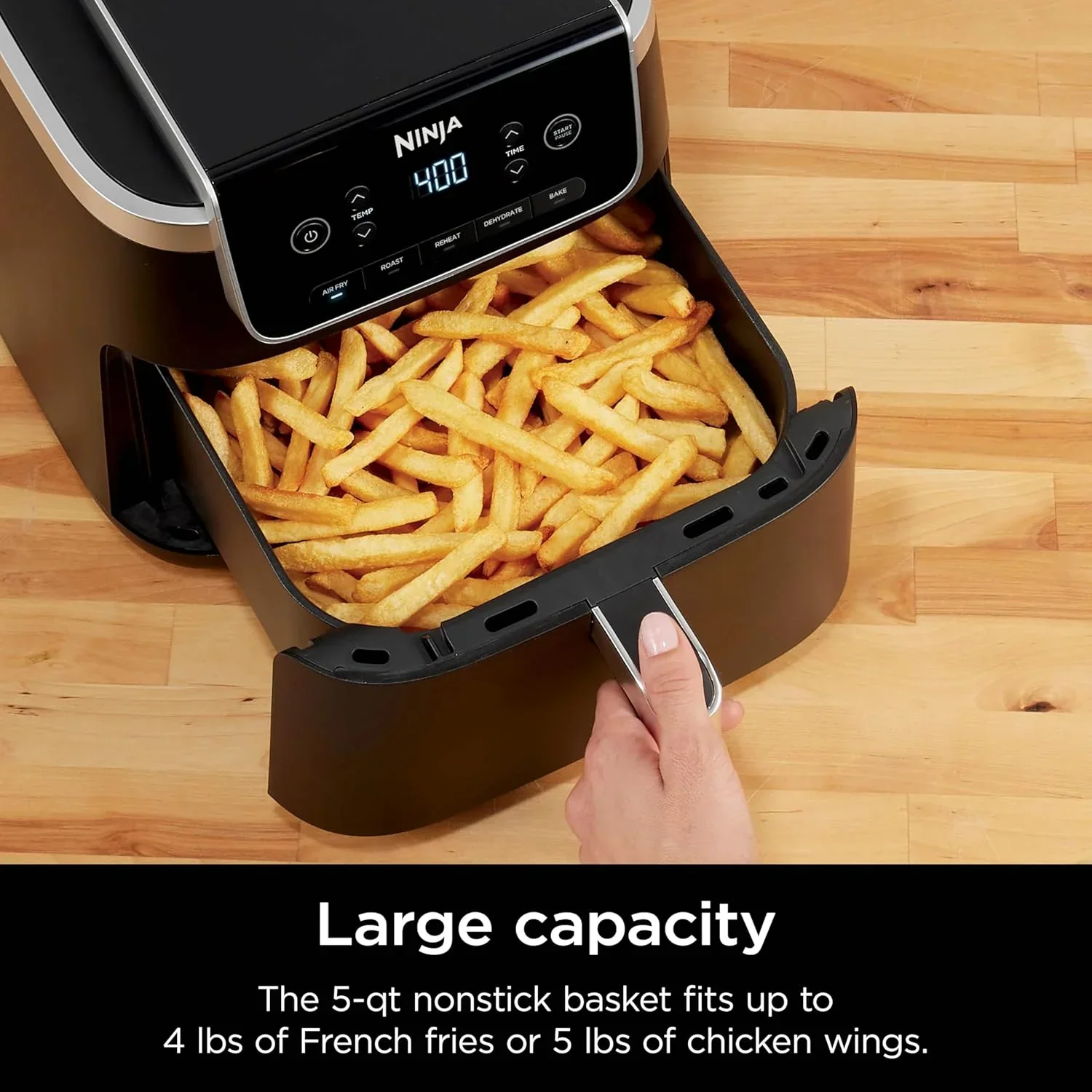 Ninja Air Fryer Pro XL 6-in-1 with 6.5 QT Capacity Max Crisp Air Fry Air Roast Bake