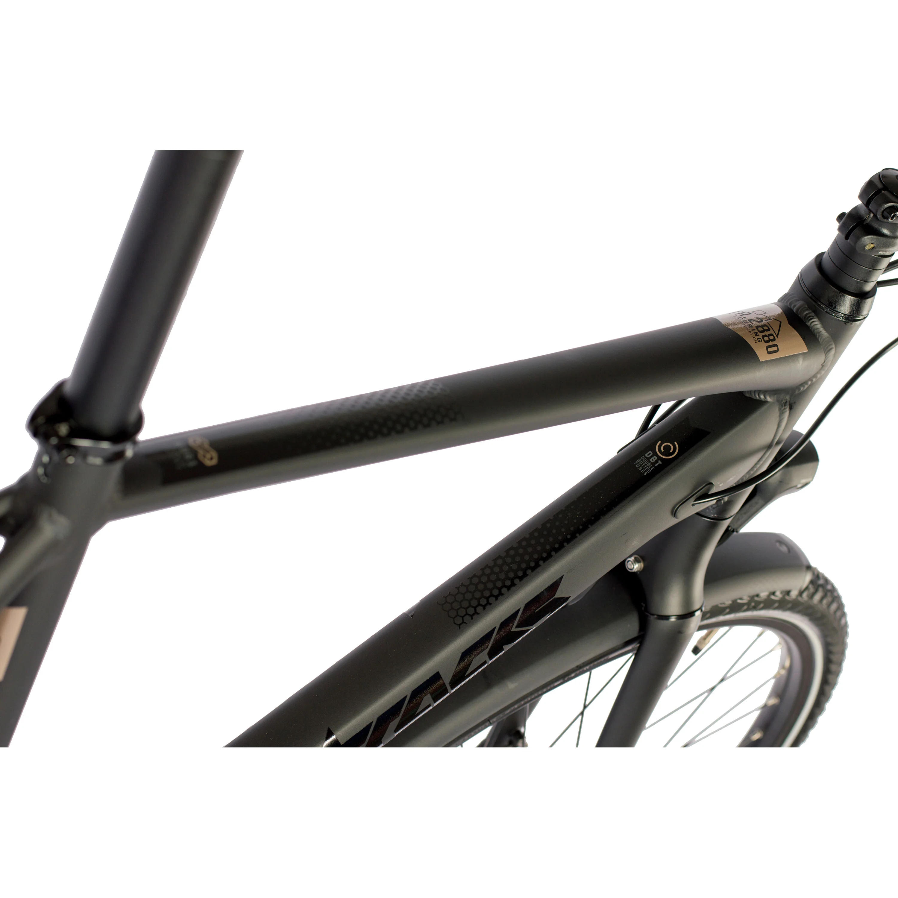 28 Inch Heren XXL Trekkingfiets TR.2880 Trekkingfiets 27 x Speed Shimano DEORE RD-M592 SGS Zwart