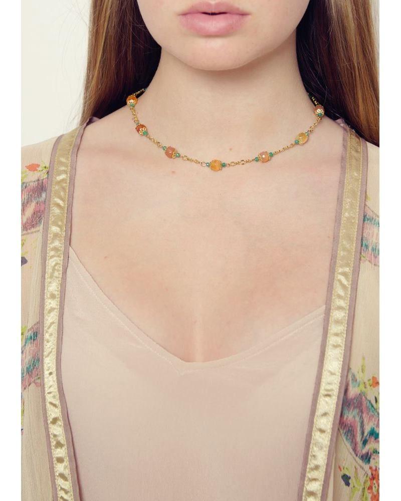 Blossom Agate Chain Necklace