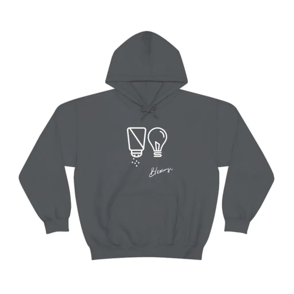 Salt and Light Christian Streetwear Hoodie | Oversize Aesthetic Faith Sweater for Worship God | Christian Gift for Him for Her