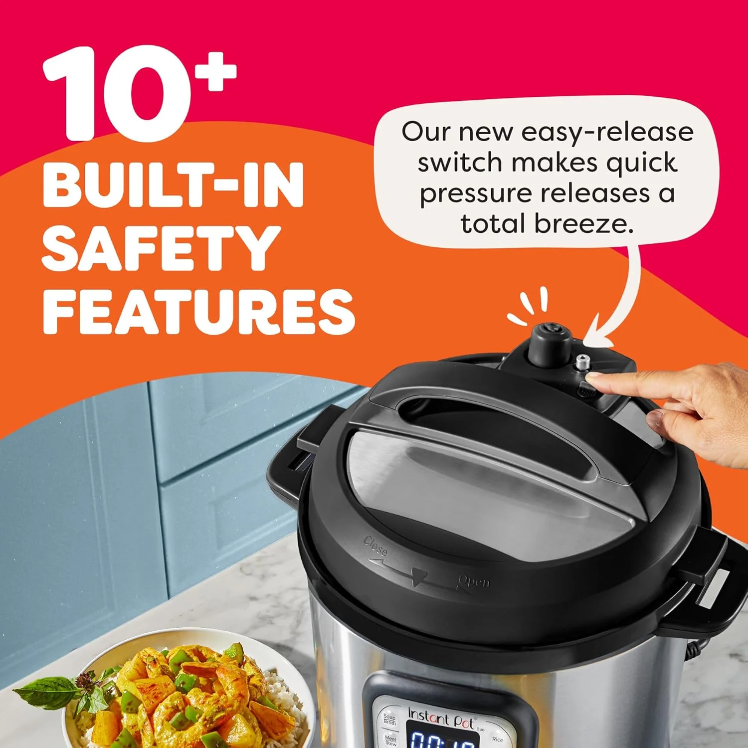 Instant Pot Duo 7-in-1 Electric Pressure Cooker, Slow Cooker, Rice Cooker, Steamer, Saut茅 Pan, Yogurt Maker, Warmer, and Sterilizer