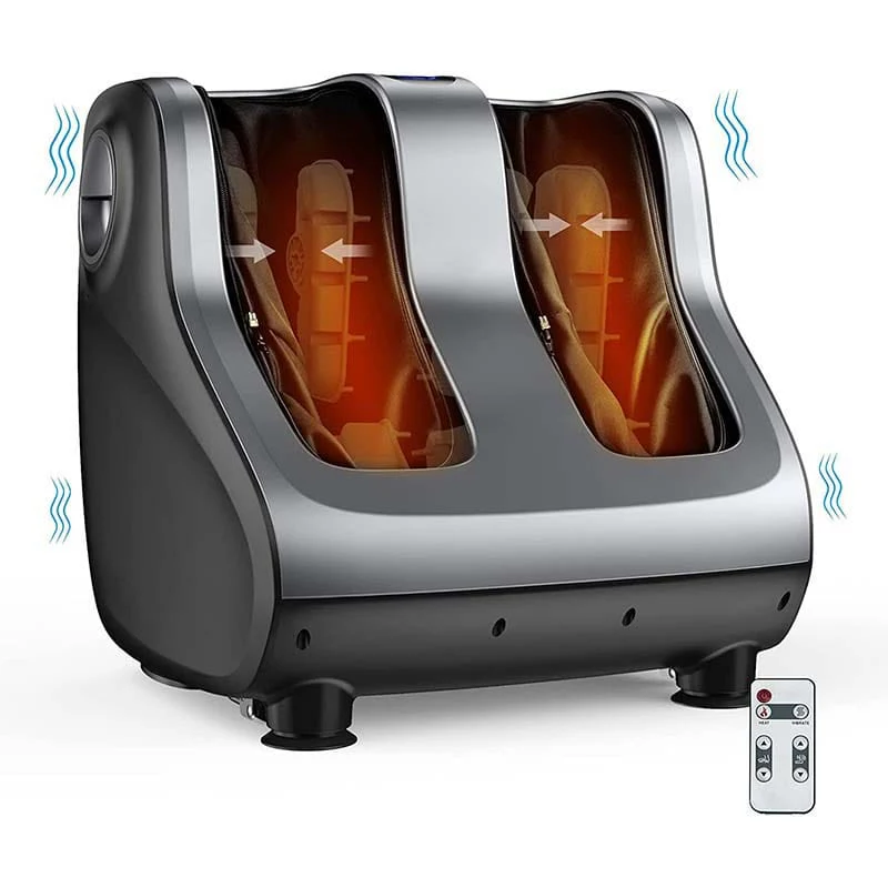 Foot Amp Calf Massager With Heat Amp Remote Shiatsu Kneading Electric Massage Machine With Adjustable Tilt Base Timer Lcd Screen