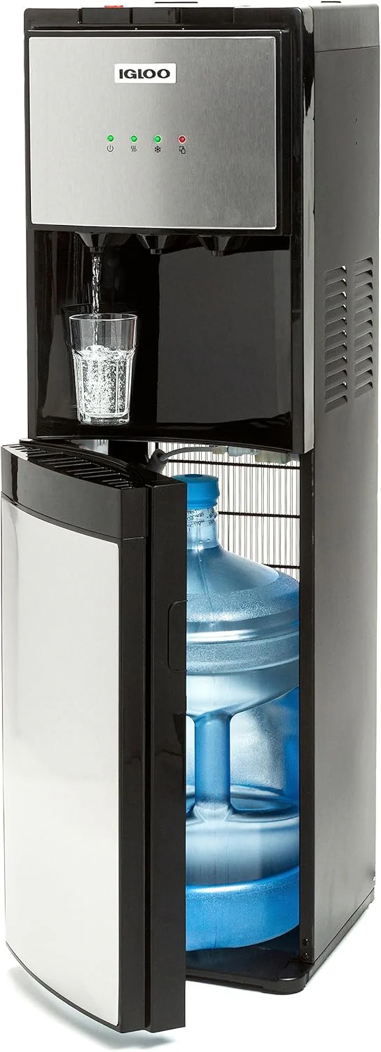 Igloo Bottom Loading Water Cooler Hot Cold Room Temperature Dispenser Stainless Steel