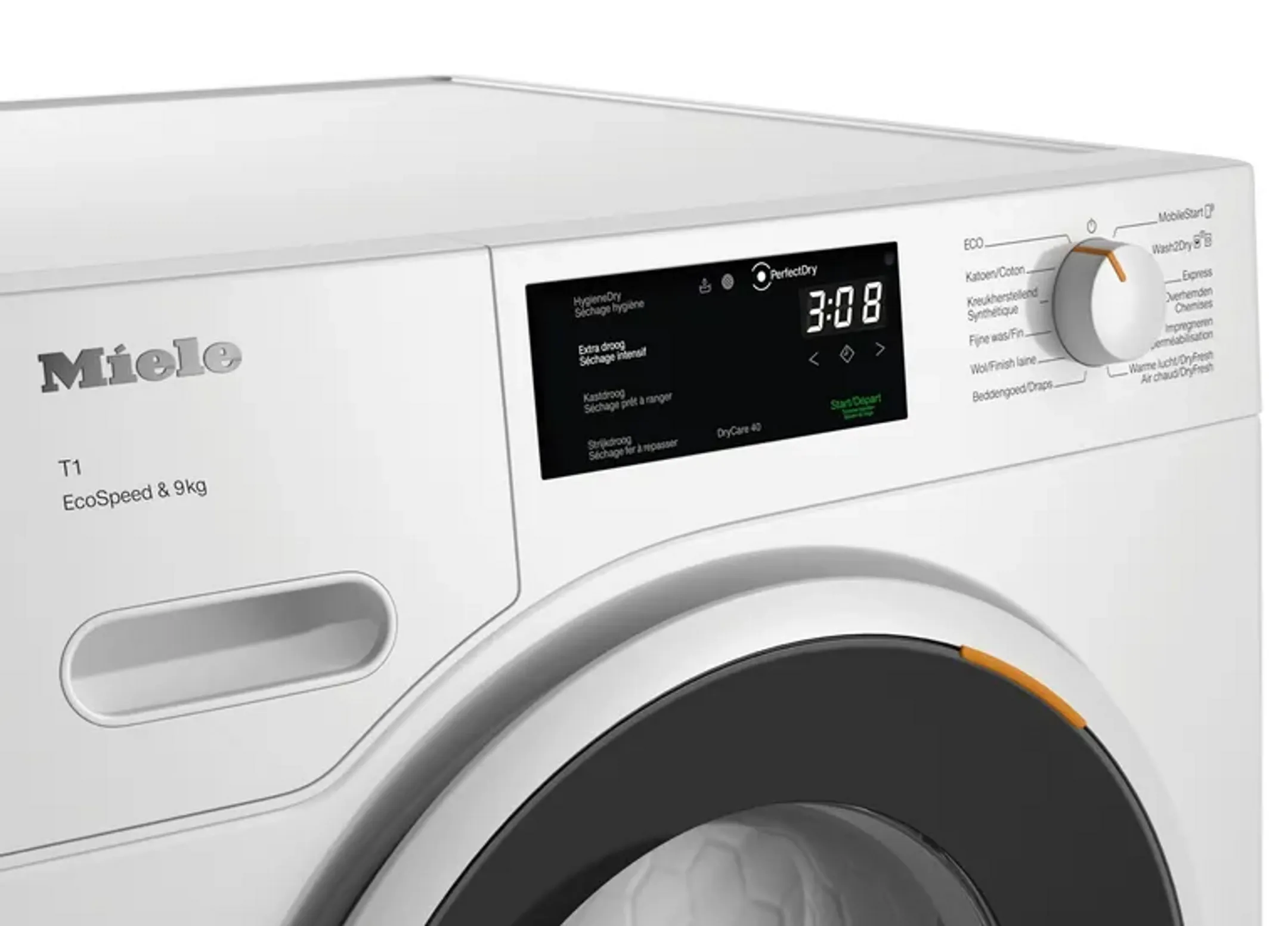 Miele Bundel - Wasmachine WWE380 WCS QuickPowerWash + Droogkast TWD 640 WP EcoSpeed