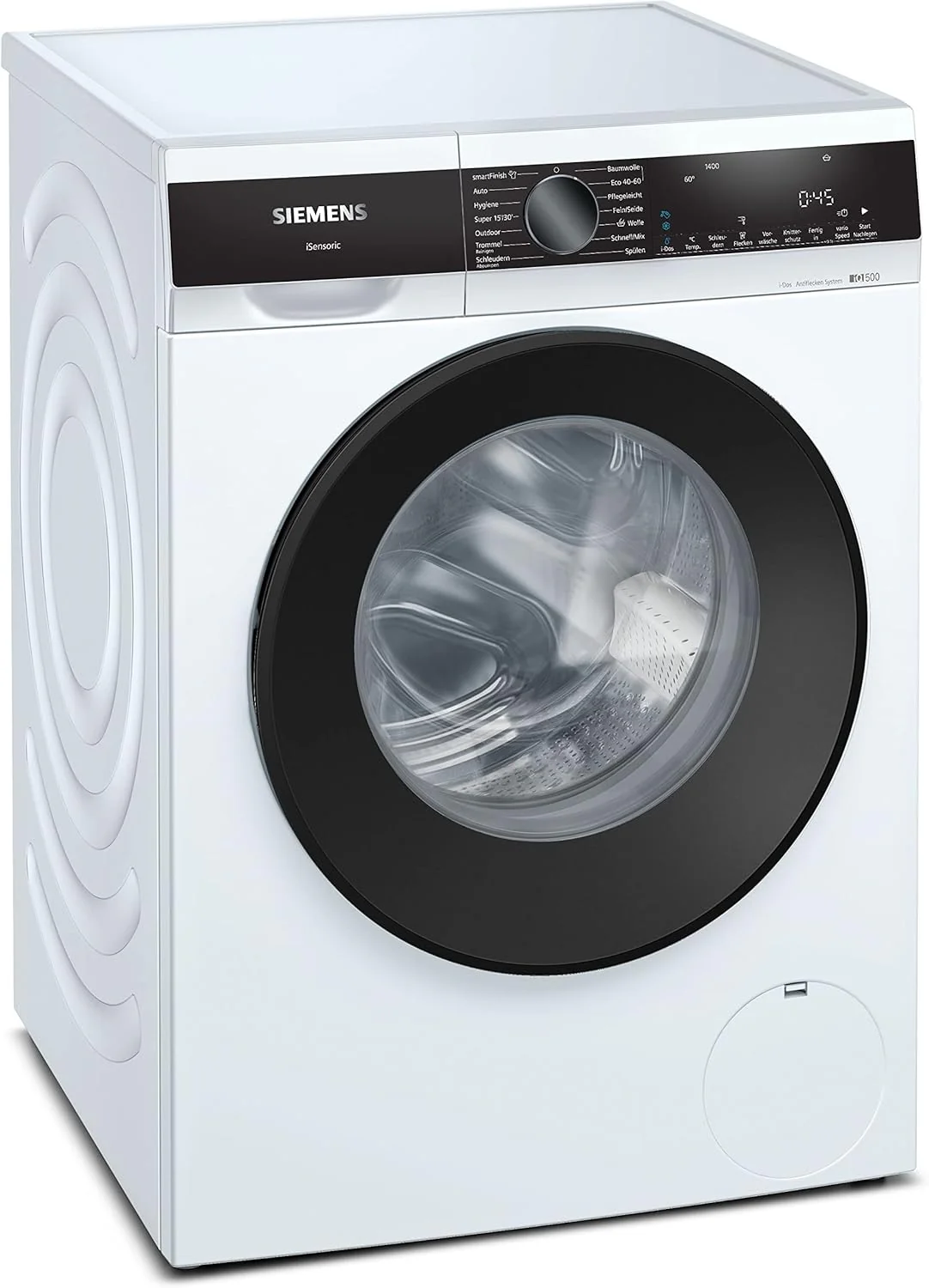 Siemens WM14N223 Waschmaschine iQ300, Frontlader mit 7kg Fassungsvermgen, 1400 UpM, speedPack L, LED-Display,Outdoor-Programm, Wei, 60cm