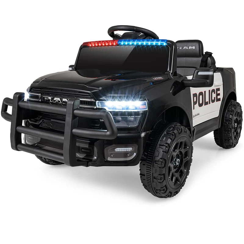 12V Kids Ride-On Truck Car Licensed RAM 3500 Electric Vehicle with Remote Control, Soft Start & LED Lights, Ride On Toy for Boys Girls Aged 3+