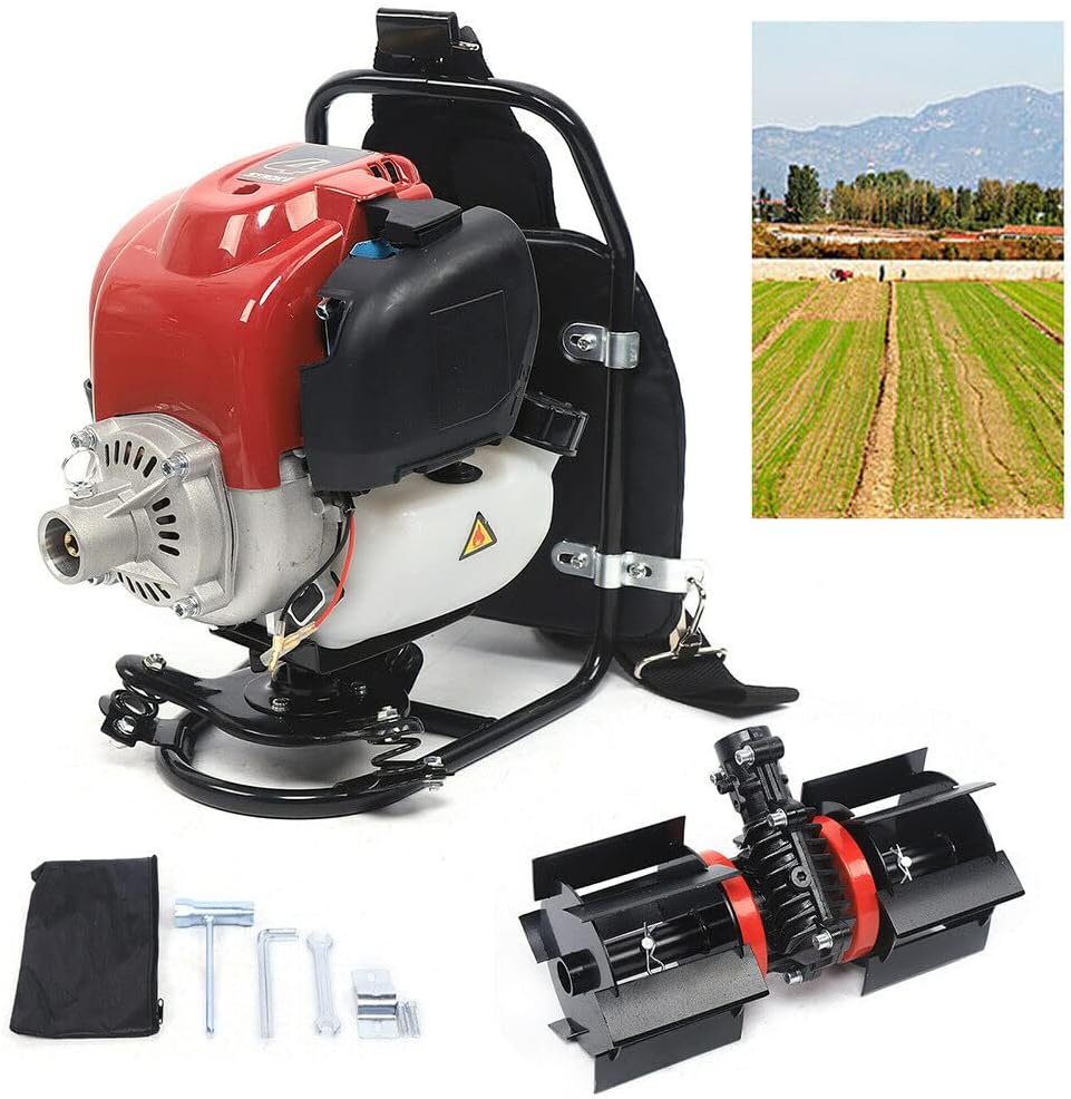 Zainetto decespugliatore a benzina, multiuso, tagliaerba a 4 tempi, 1,4 CV