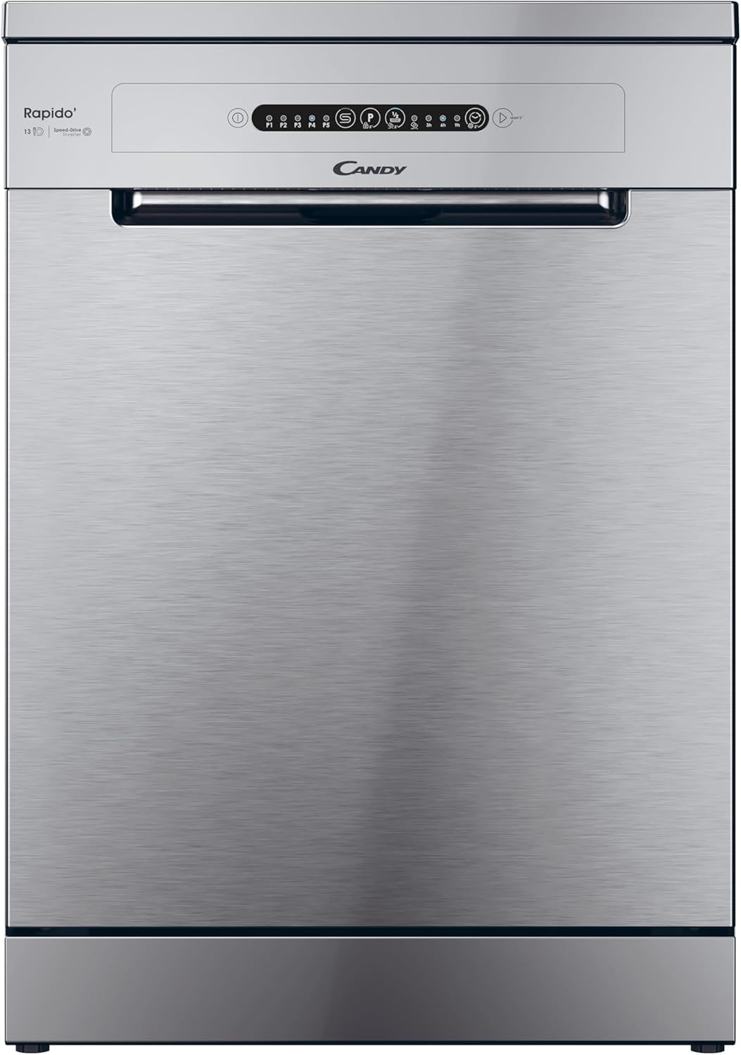 Candy Rapido' CF 3E9E0X Lavastoviglie a Libera Installazione, 13 Coperti, 5 Programmi, Ciclo Rapido 49', AxLxP 85x60x60 cm, Bianco [Classe di efficienza energetica E]