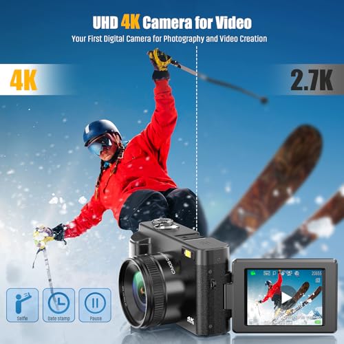 Fotocamera Oiadek Autofocus Caricabatterie Adolescenti