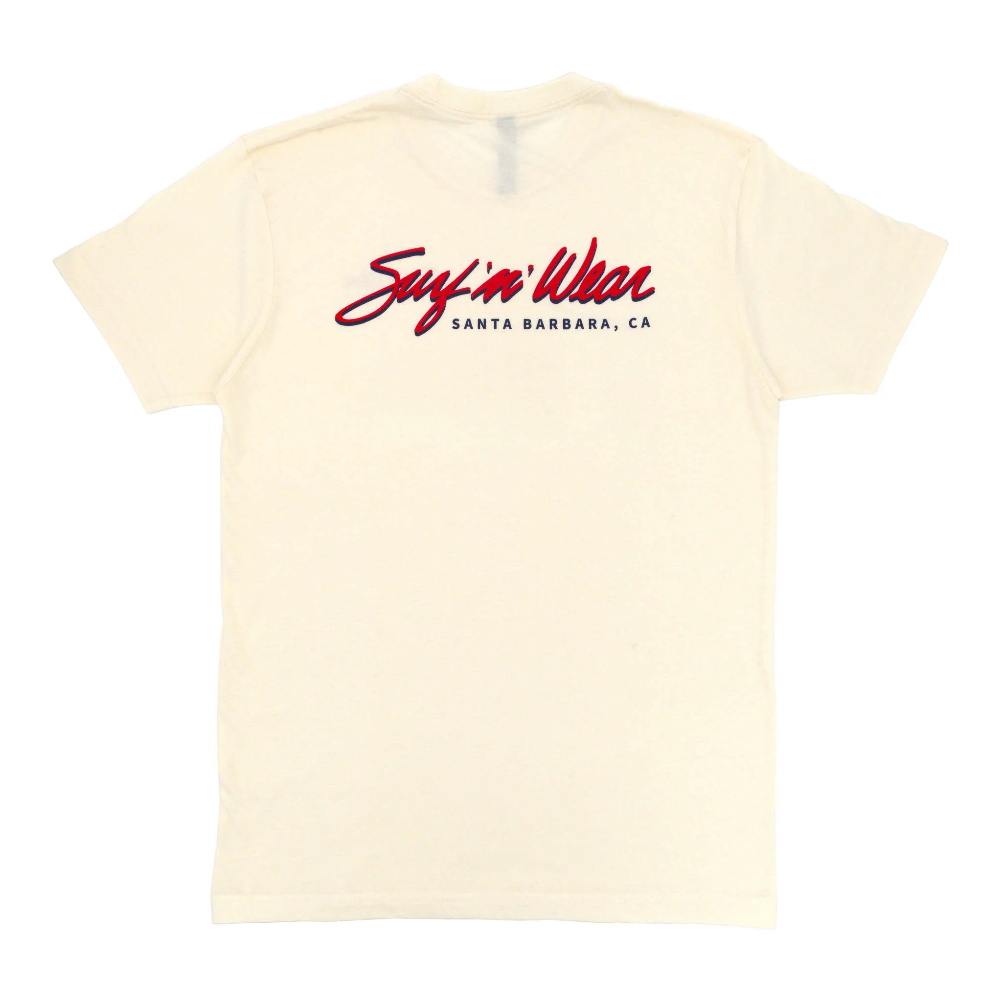 Surf N' Wear Script Short Sleeve T-Shirt - Cream
