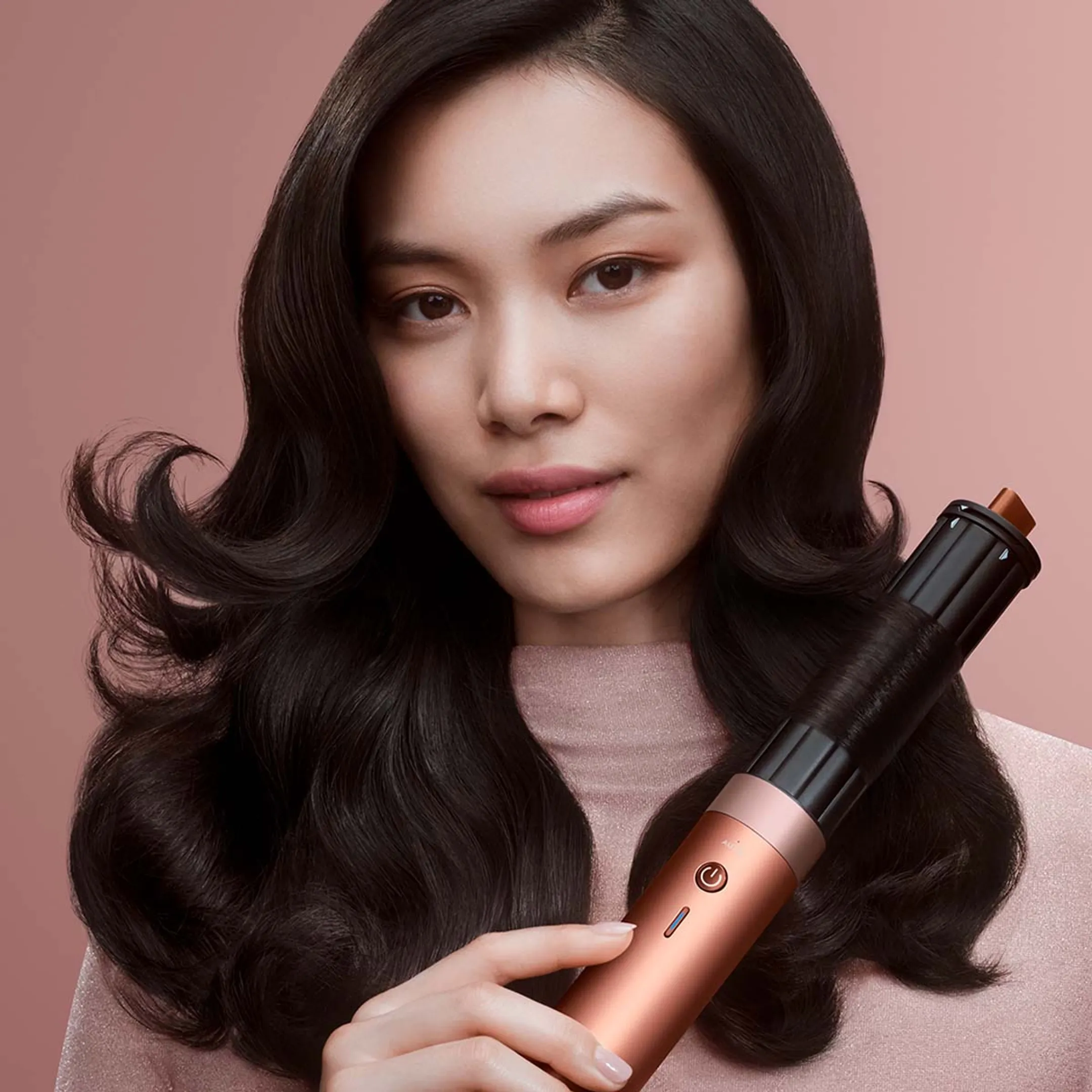 Dyson Airwrap Co-anda2x Straight+Wavy Amber Silk