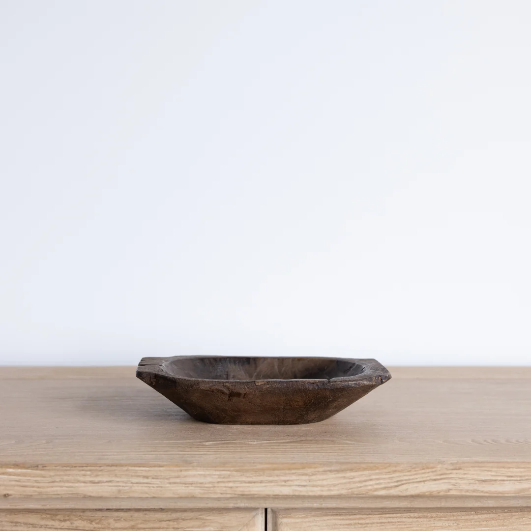 Vintage Inspired Wooden Bowl