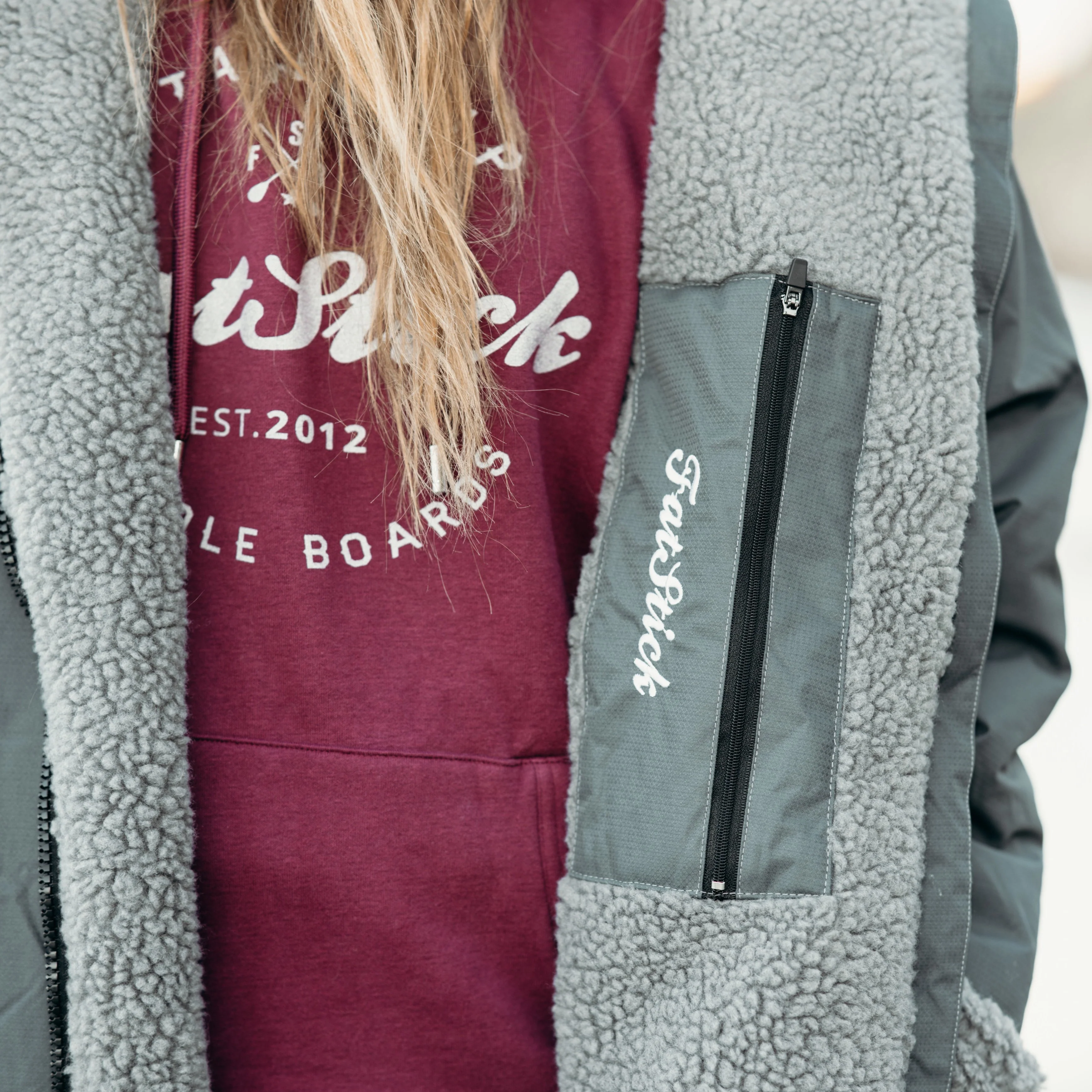 FREE BEANIE | Recycled Fleece Changing Robe “FatWrap�?| Waterproof |Beach | Swimming | Surfing | Coat
