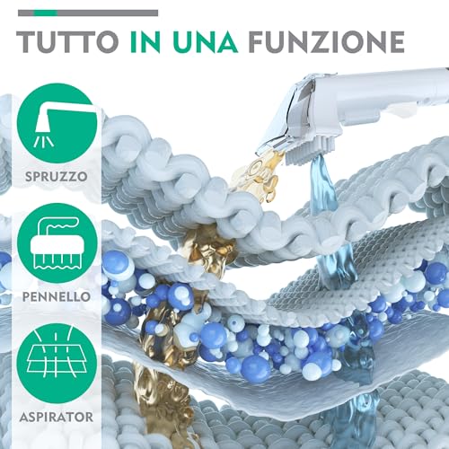 HAUSHOF StainZapper   Lavatappeti Portatile 400W, lava divano ad Acqua, lava tappezzeria, Ideale per Pulisci Scale, divano, Sedili Auto, Moquette e Tappeti, lava divani e aspira acqua : Amazon.it: Casa e cucina