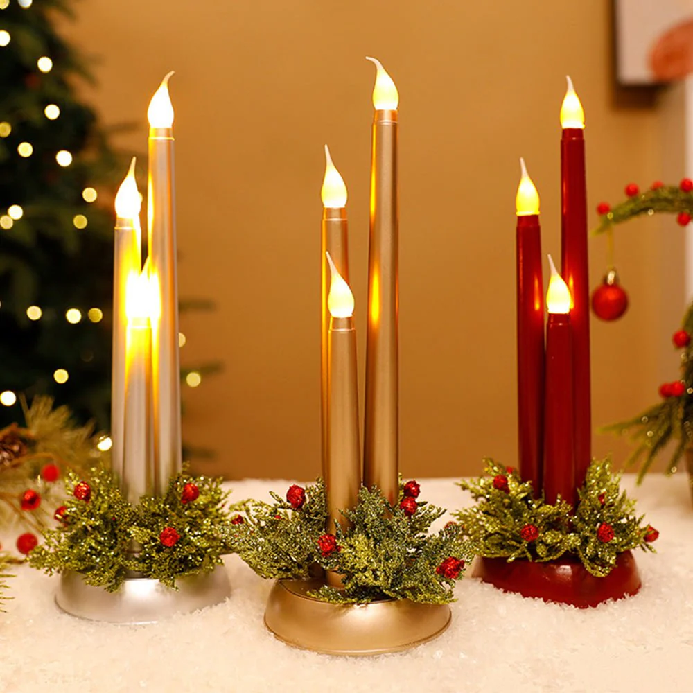 CANDLEX – Vlamloze LED Kerstkaarsen met Realistisch Flikkeren