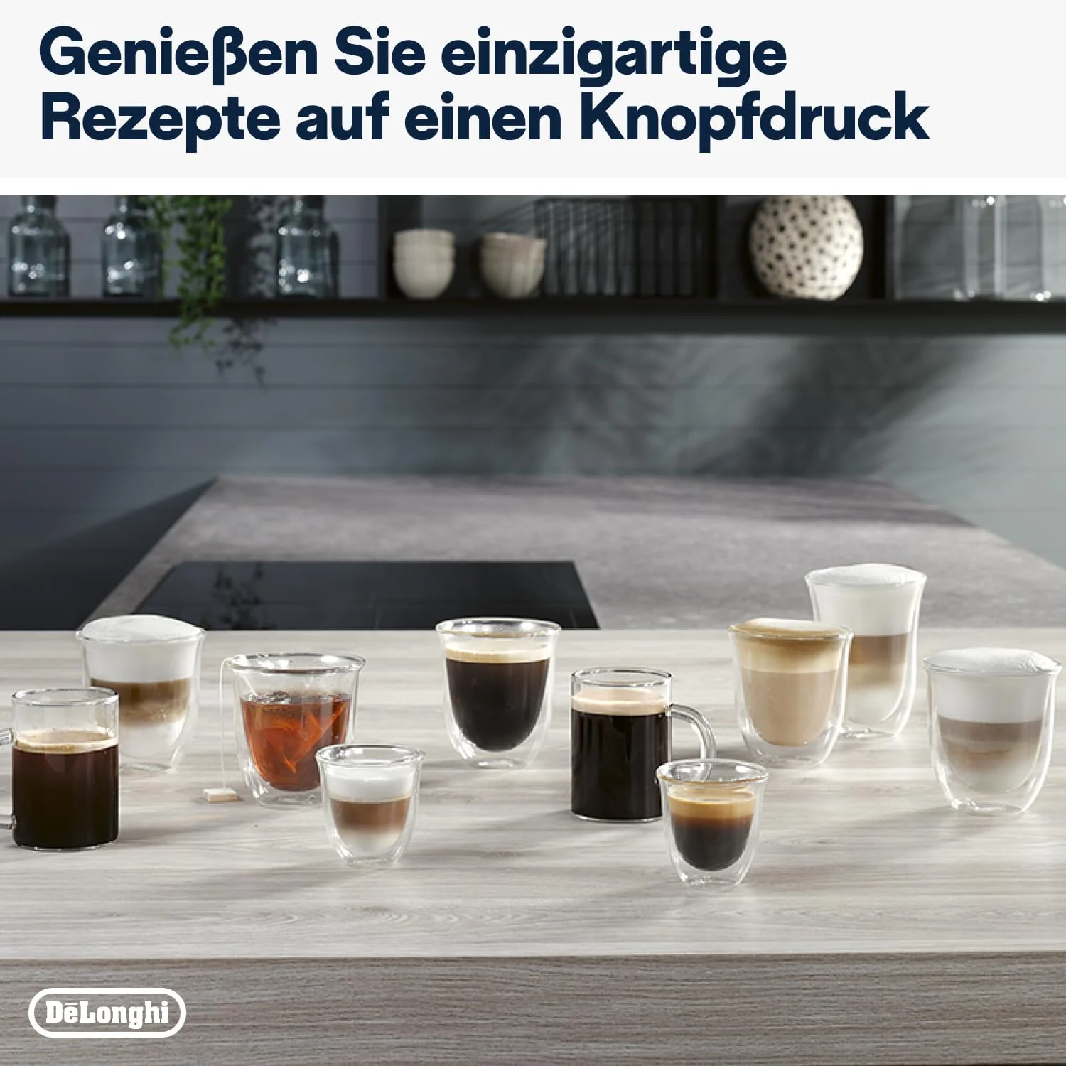 De'Longhi Magnifica Evo Next ECAM312.80.TB, Kaffeevollautomat mit 13 Getränken (Cappuccino, Espresso, Latte Macchiato), 2,4'' TFT Farbdisplay, LatteCrema Milchsystem, 2-Tassen-Funktion, Titan