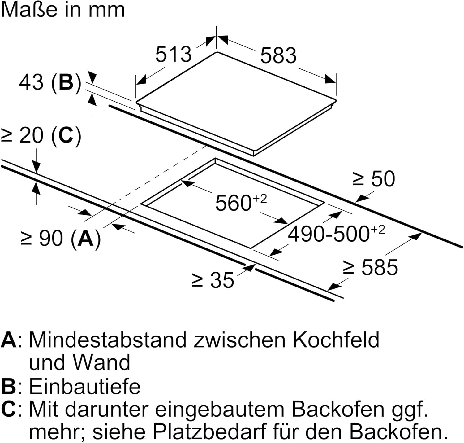 Bosch Einbauherd-Set HND411LS67, Serie 4 Einbau-Herd 60 cm mit 3D-Heißluft und Backwagen HEB513BS3, Serie 4 Elektro-Kochfeld 60 cm mit Rahmen, Herdgesteuert, Made in Germany, NKN645GA2E, Edelstahl
