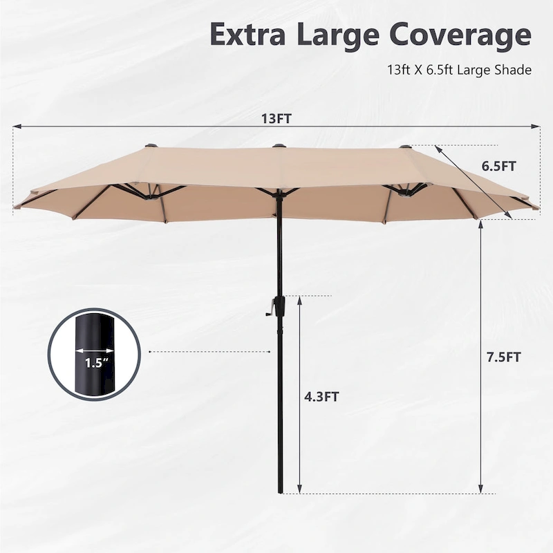 7/8-Piece Patio Dining Set including 60x38 Slatted Metal Table with 1.56 Umbrella Hole and 6 Spring Motion Chairs
