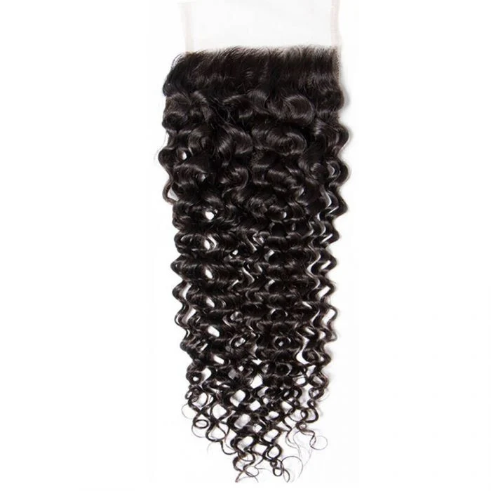 Brazilian Hair 4x4 Lace Closure Curly Hair 100% Virgin Human Hair 8-20 Inch