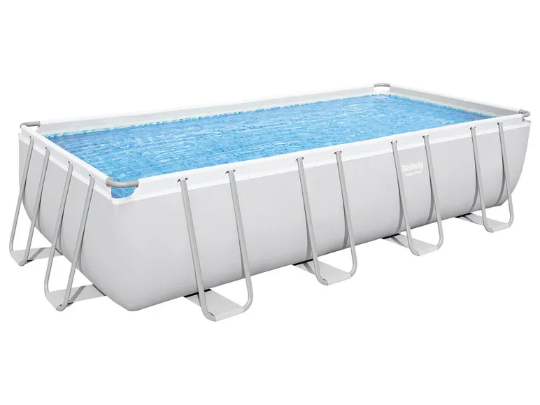 Power Steel™ Frame Pool Komplett-Set, eckig