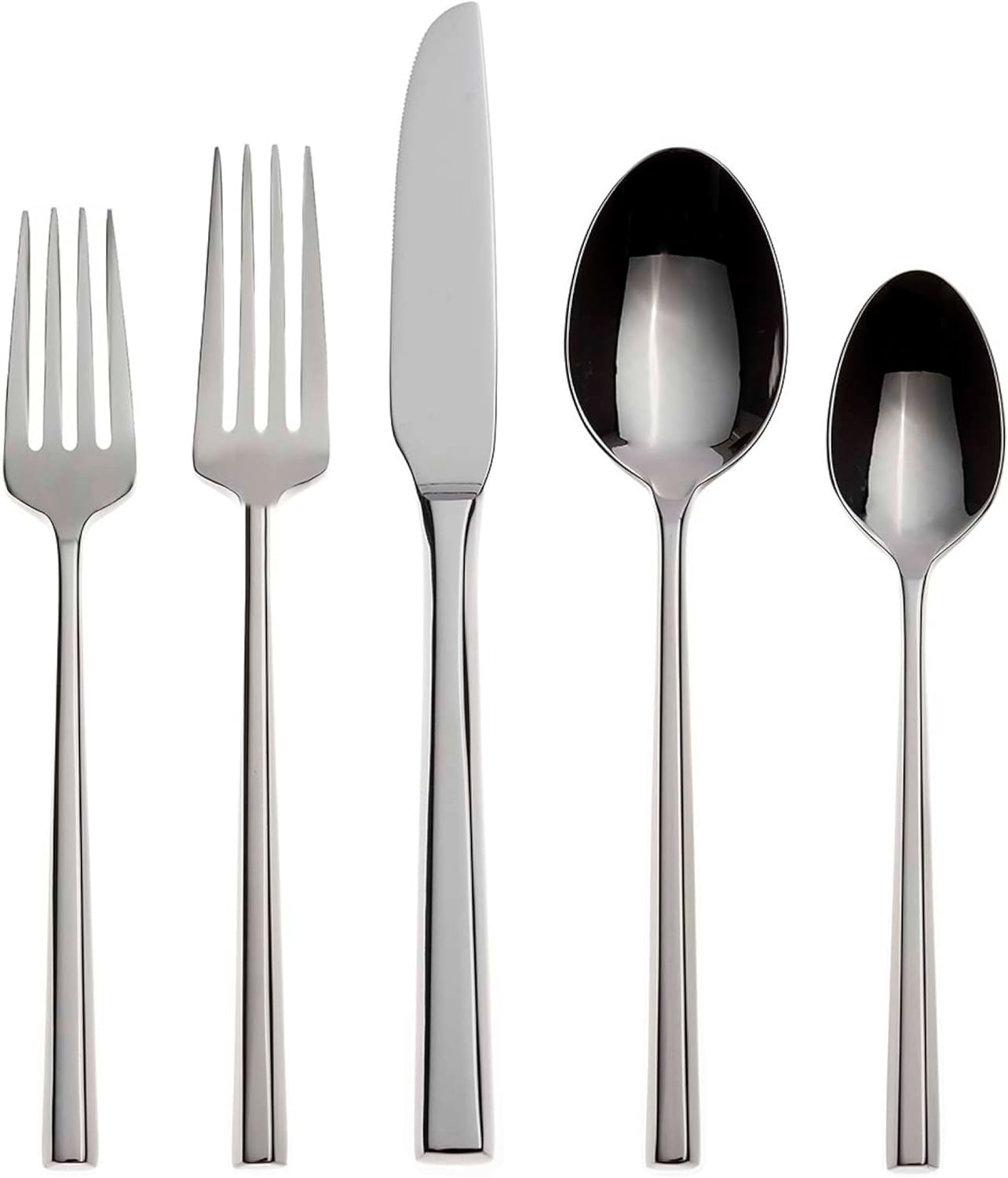 Oneida Diameter 20 Piece Fine Flatware Set, Service for 1 , 18/10 Stainless Steel, Silverware Set, Dishwasher Safe