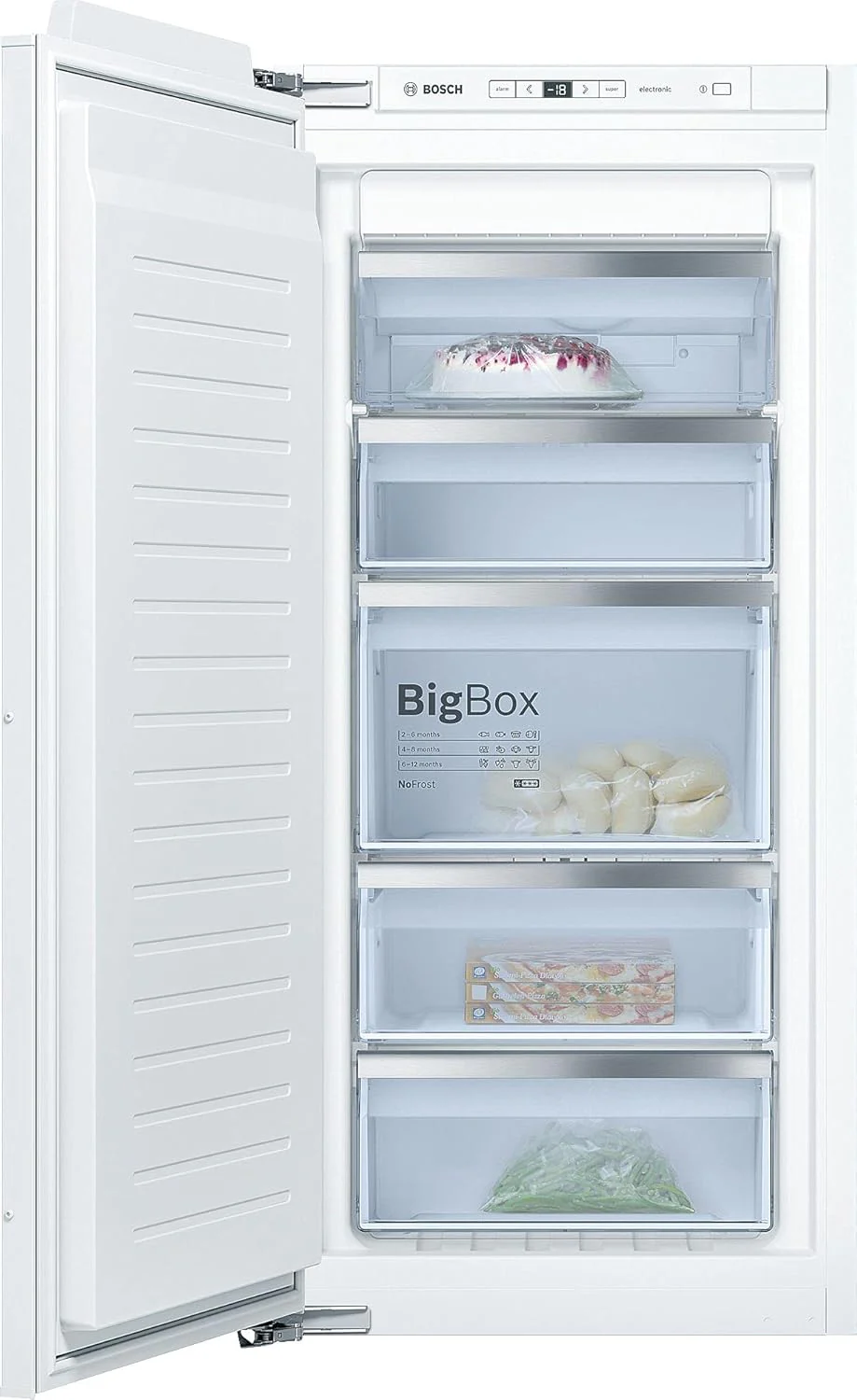 Bosch GIV11ADC0 Serie 6 Congelatore da incasso, 95 kWh, anno, 70 l, LowFrost, FreshSense, 72 x 56