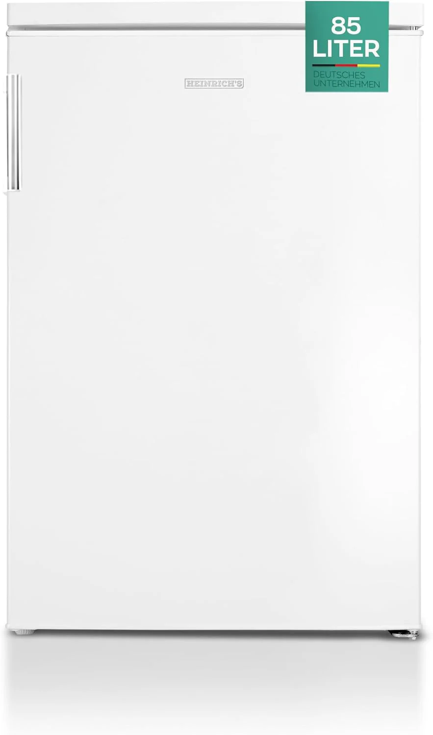Heinrich´s Gefrierschrank 61Liter -18°C Freezer, 3x Gefrierschublade, 7 Stufen Temperaturregler, Airflow, wechselbarer Türanschlag weiß