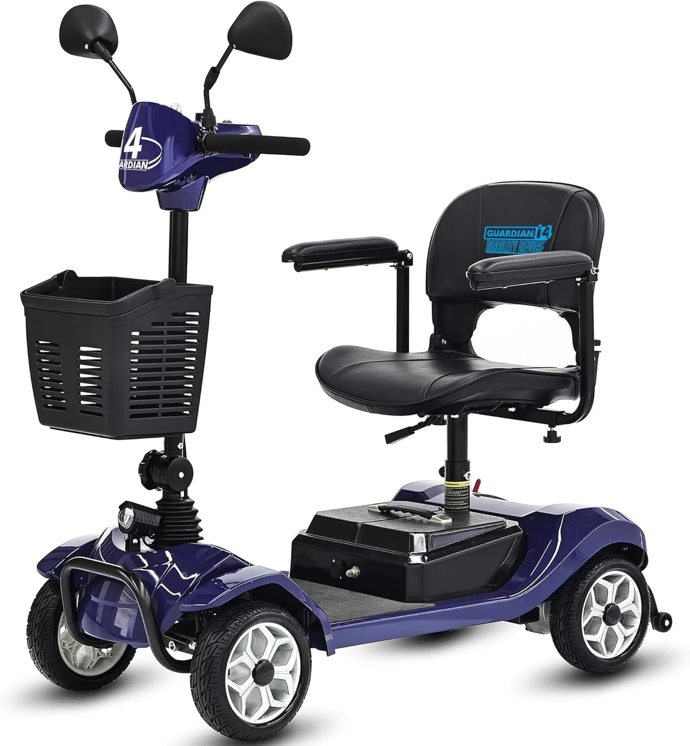 2025 Elektrische mobiliteitsscooter met 4 wielen voor volwassenen en senioren ?C Compact, krachtig model met langeafstandsaccu en achteruitkijkspiegels