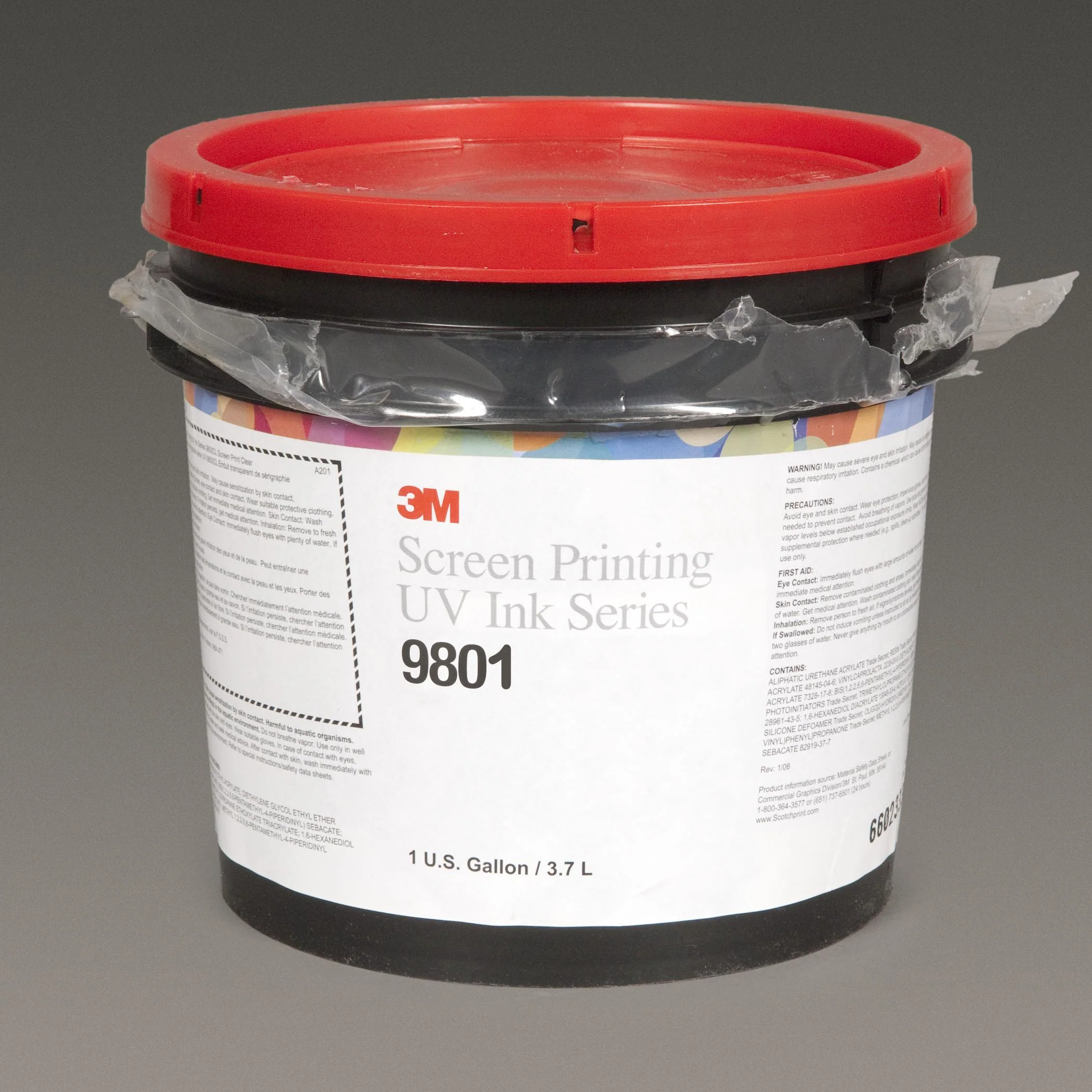 3M 9801THIN  ~  Screen Printing UV Ink 9801 thinner 1 gallon (3.79 L)