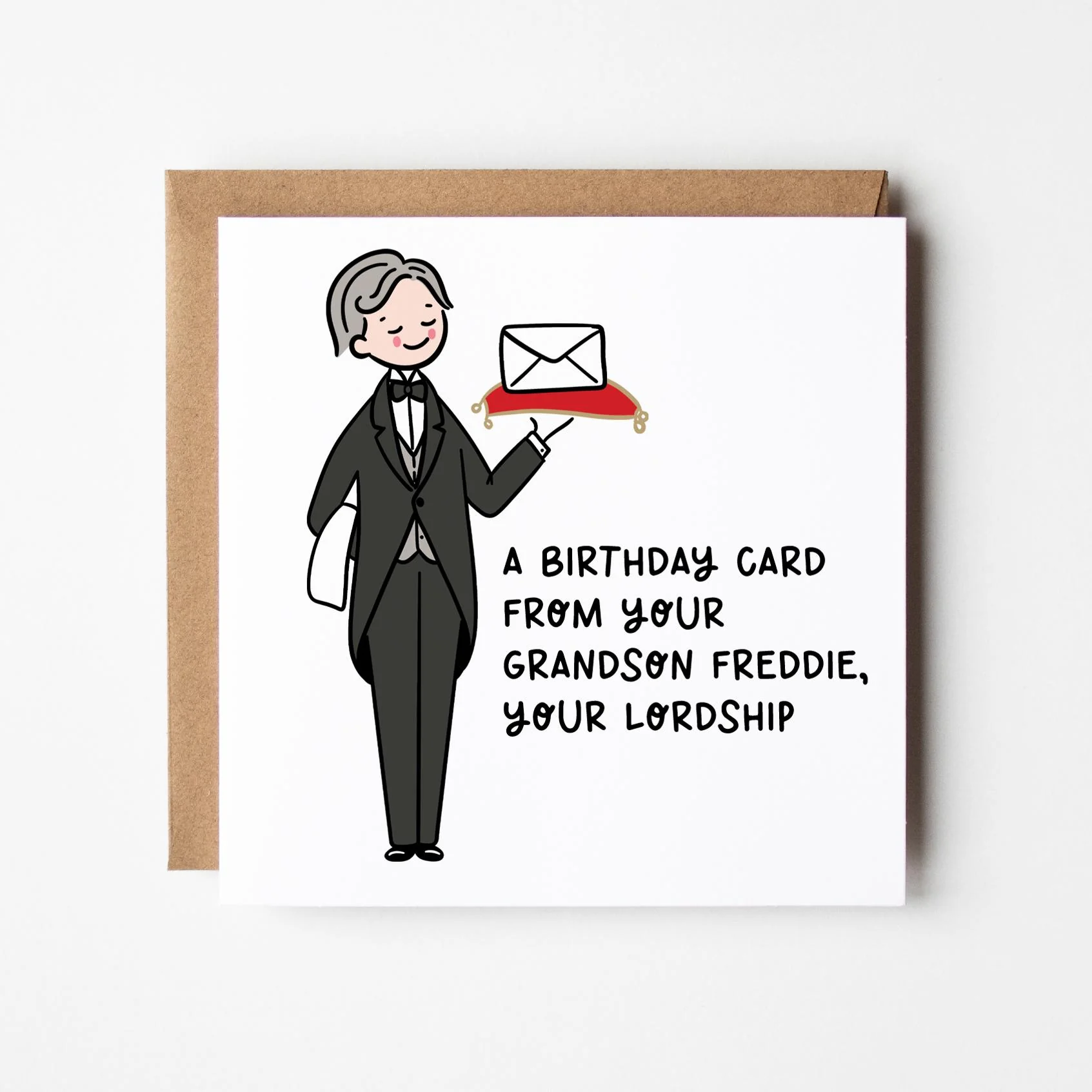 Lordship Birthday Card for Him a?�� Personalised Birthday Card for Brother a?�� Son a?�� Uncle a?�� Friend a?�� Dad a?�� Grandfather Funny Birthday Card