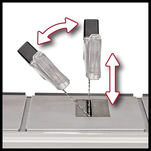 Einhell Sega circolare da banco TC TS 2225 U (max. 2.200 W, avvio graduale, guida parallela/angolare, lama inclinabile, regolazione in altezza fino a 80 mm, prolunghe) : Amazon.it: Fai da te