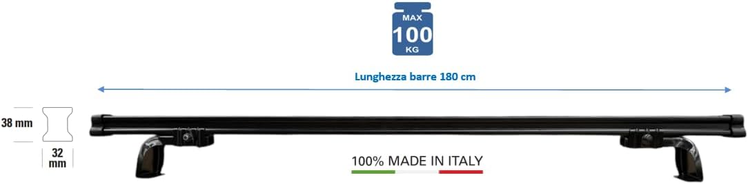 GEV 9415 Professional Roof Bars, Set of 3