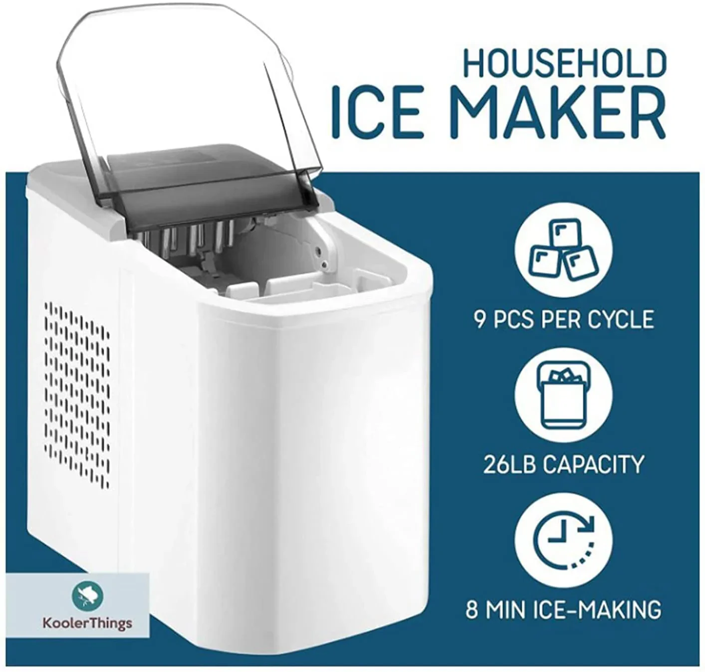 Ice Maker Ice Cube Maker, Ice Making Countdown LED