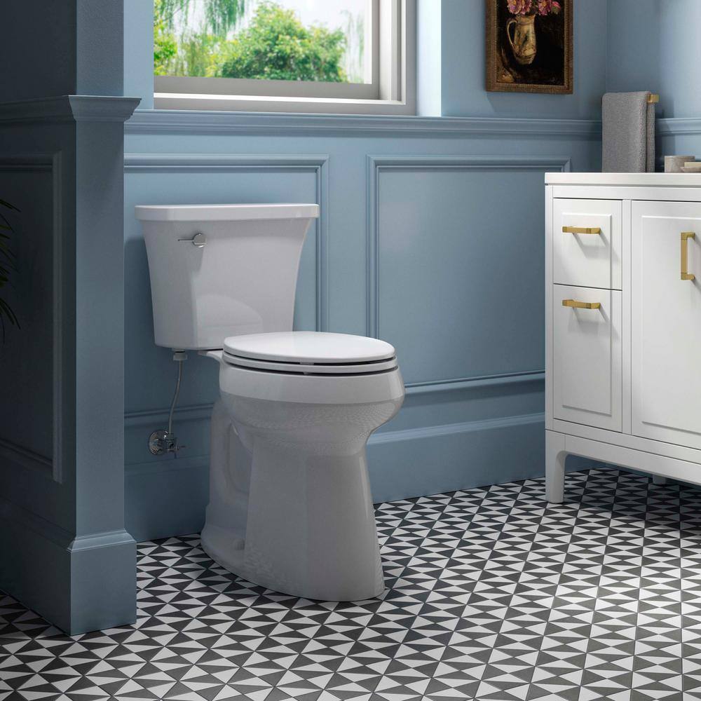 2025 Extra Tall Highline Arc Complete Solution 2-piece 1.28 GPF Single Flush Elongated Toilet in White (Seat Included) 78305-0