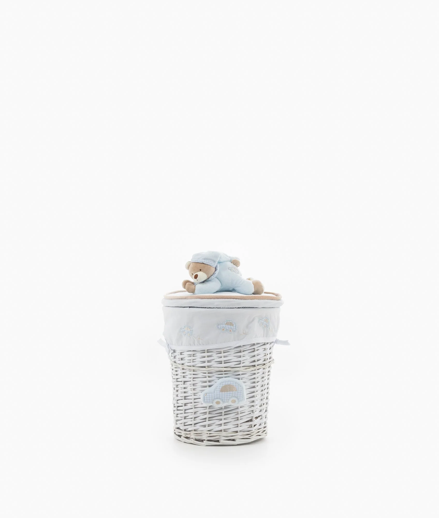 Round Laundry Basket Set | Blue