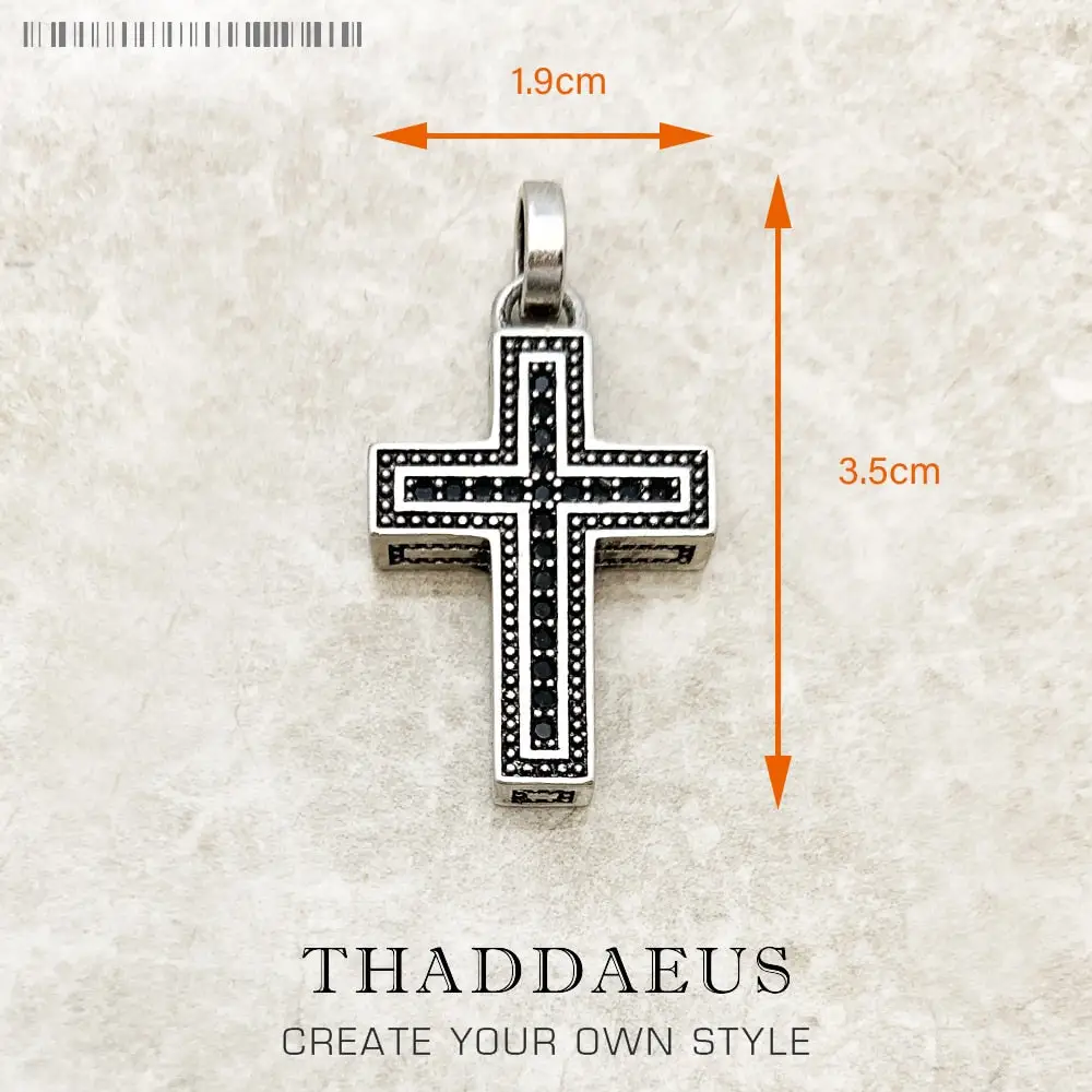 Majestic Cross Pendant | Sterling Silver Necklace Charm | Gift For Her