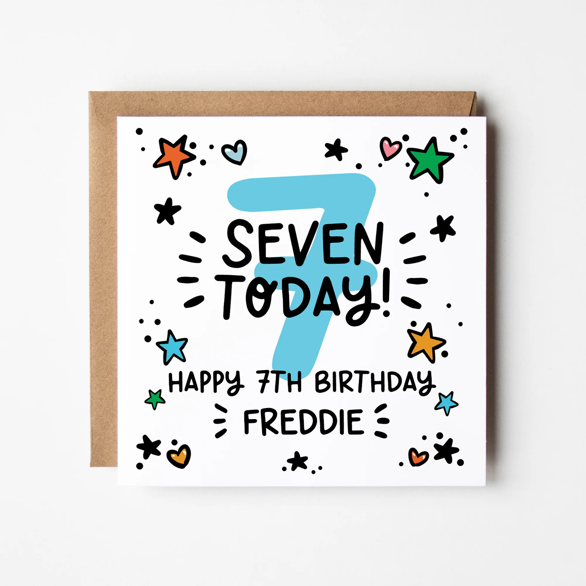 Personalised 6th 7th 8th 9th Birthday Card ? Birthday Number Card ? Boy's Birthday Card ?