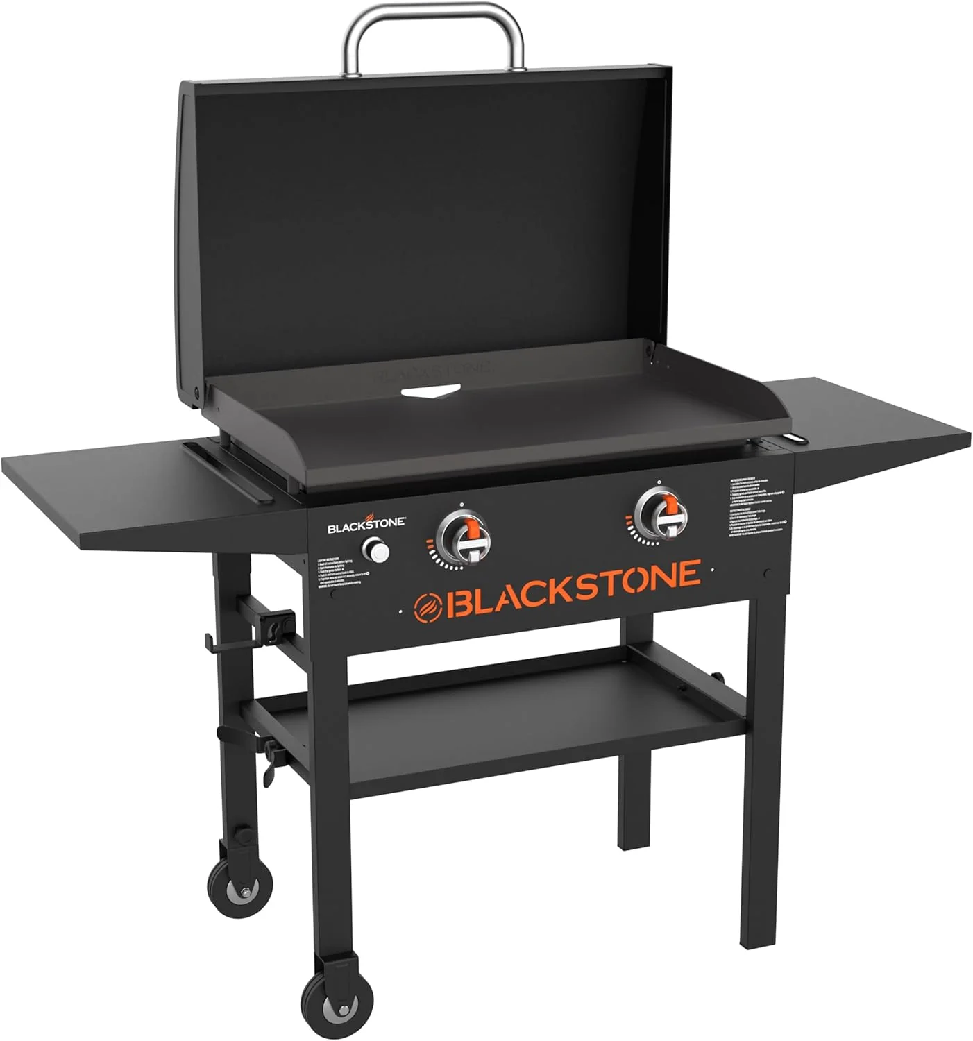 Blackstone 1883 Original 28 Griddle with Integrated Protective Hood Counter Height Side Shelves