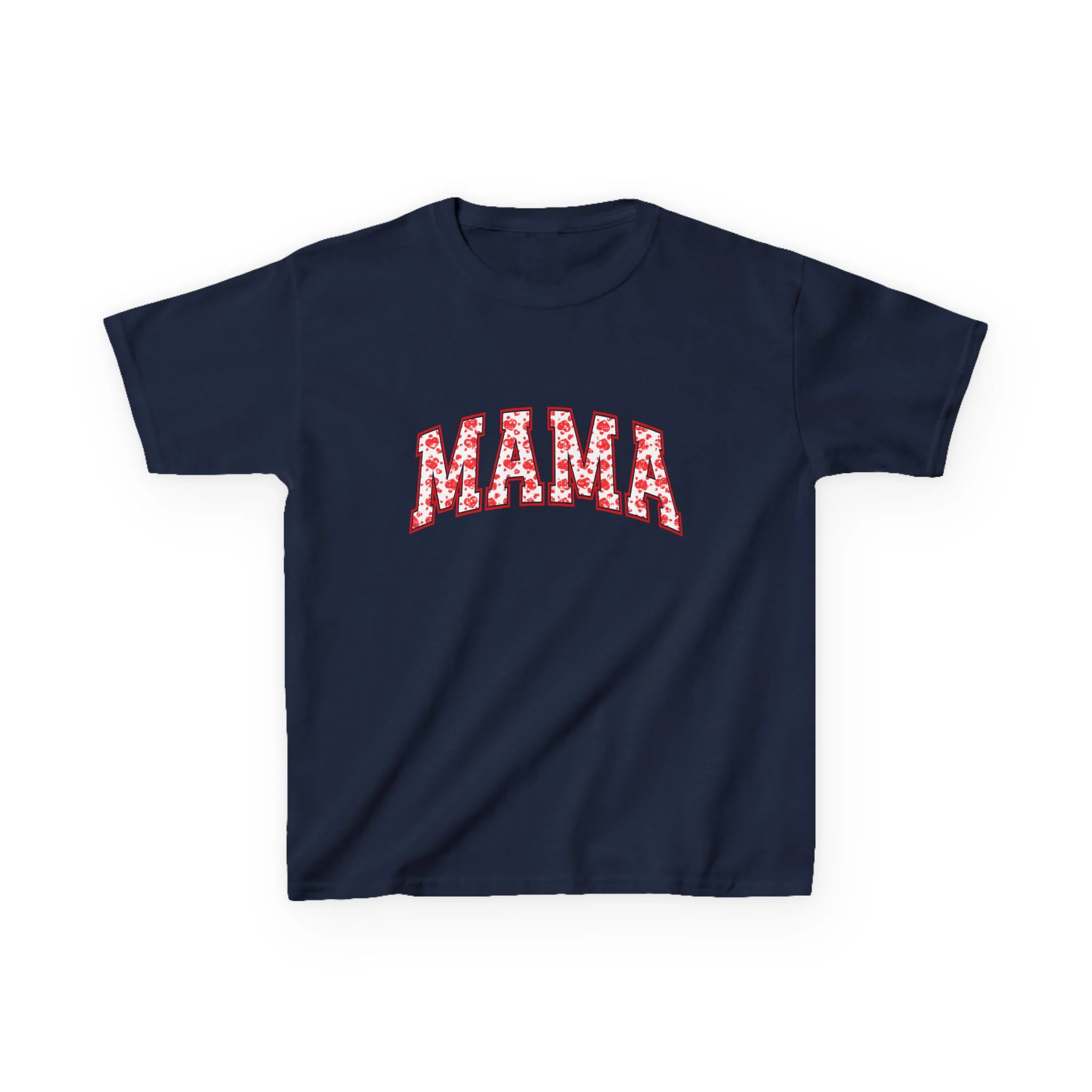 Mama Floral Kids Tee | Pink Flower Lettering