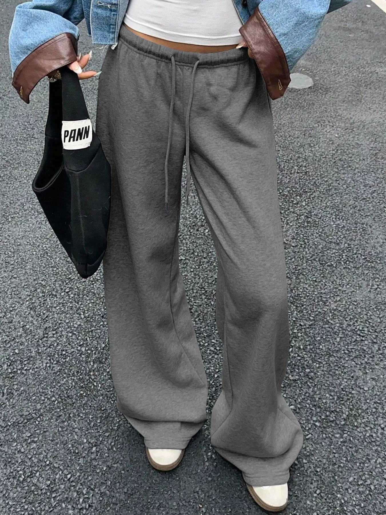 Wide Leg Drawstring Sweatpants