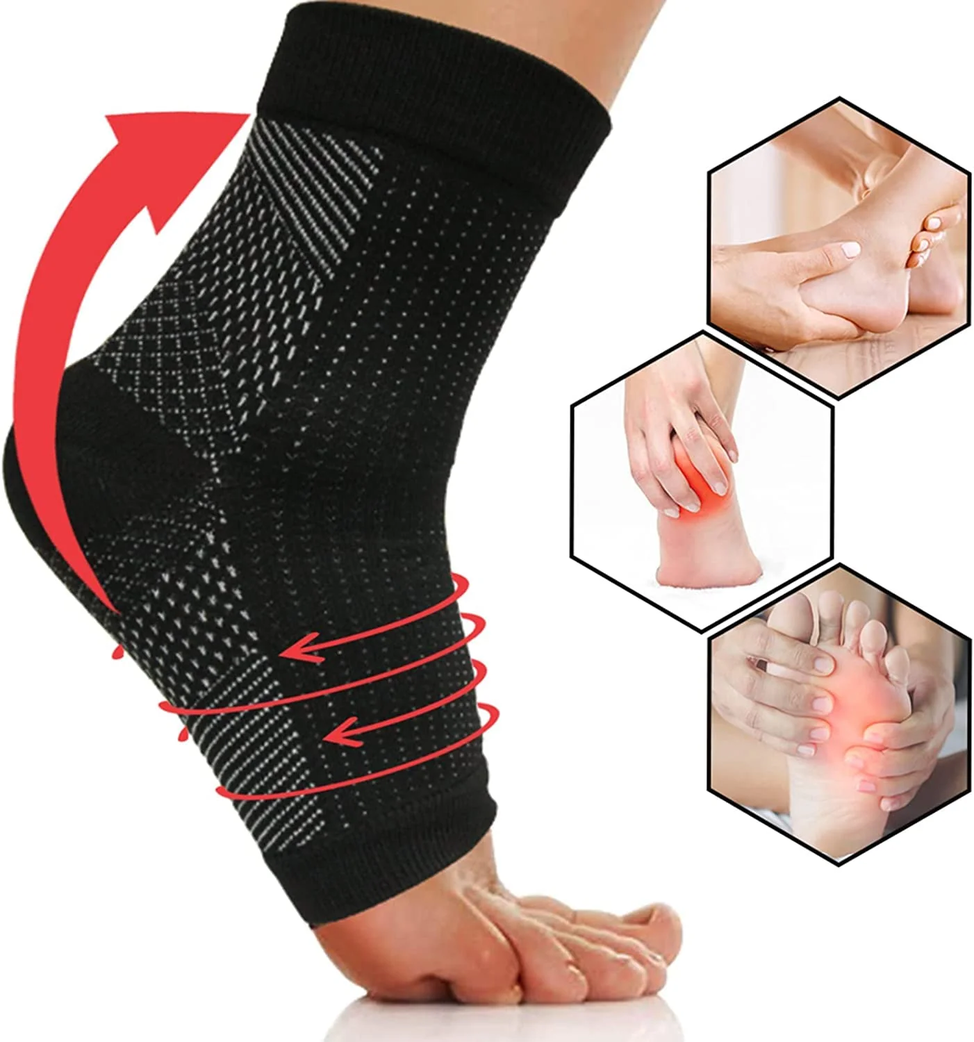 AnkleRelief Socks | Snelwerkende verlichting voor gezwollen en pijnlijke voeten!