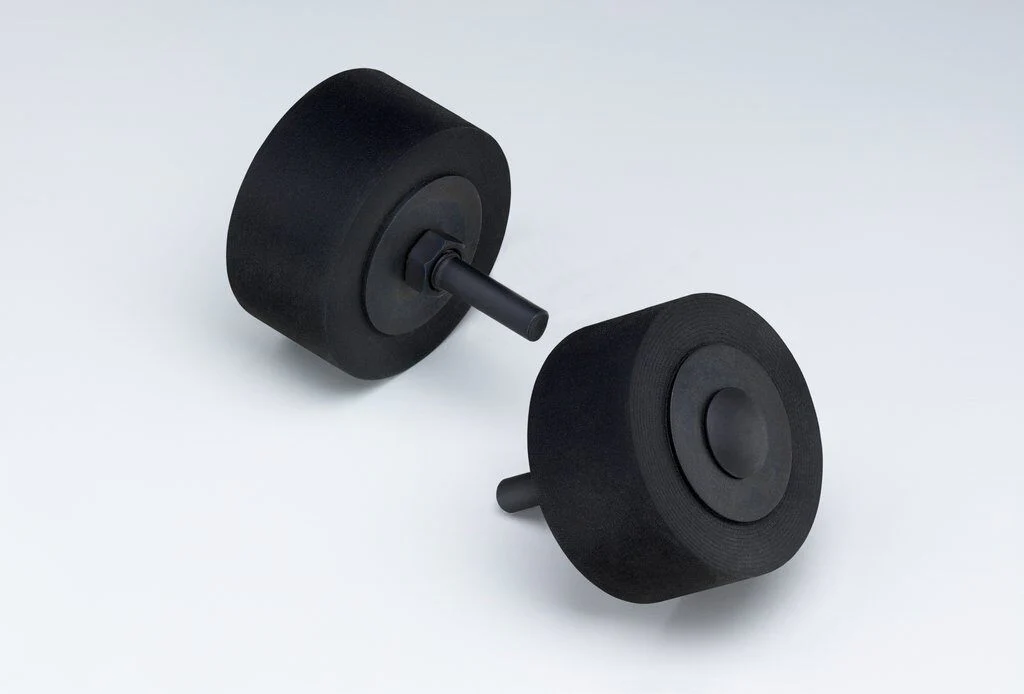 3M AB45129  ~  Rubber Cushion Polishing Wheel 45129 2 in x 1 in x 1/4 in