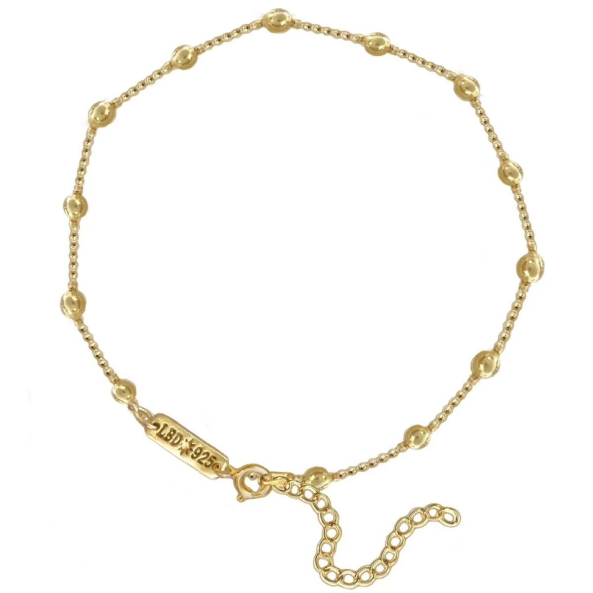 Laihas Bauble Gold Vermeil Boho Anklet