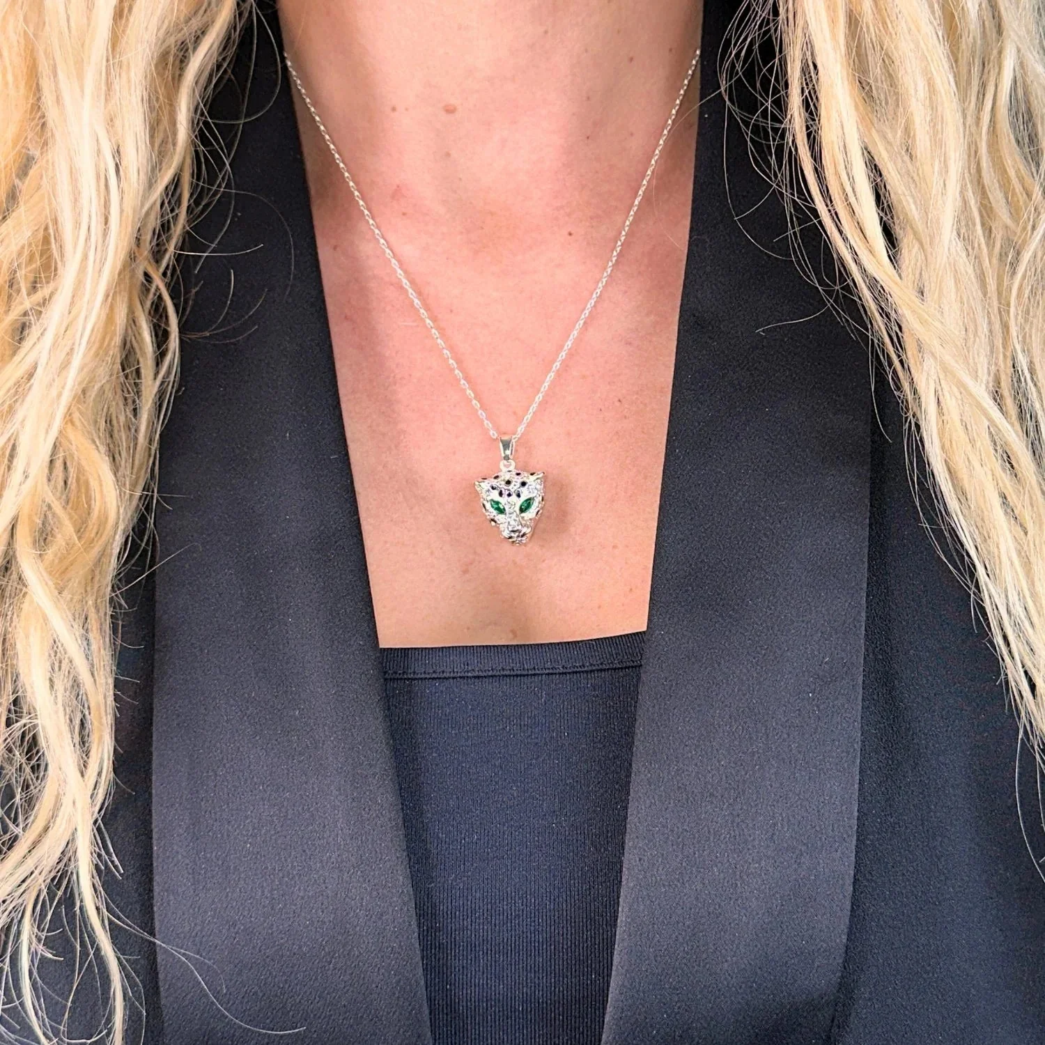 Bejewelled Leopard Pendant