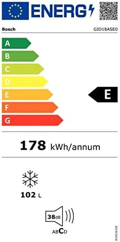 Bosch GIV11ADC0 Serie 6 Congelatore da incasso, 95 kWh, anno, 70 l, LowFrost, FreshSense, 72 x 56