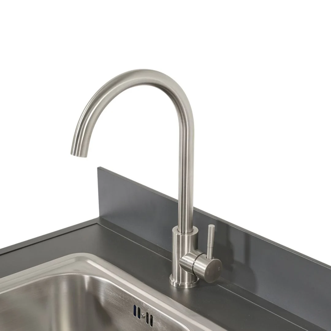 Modulo cucina con lavello in alluminio  60X60X100
